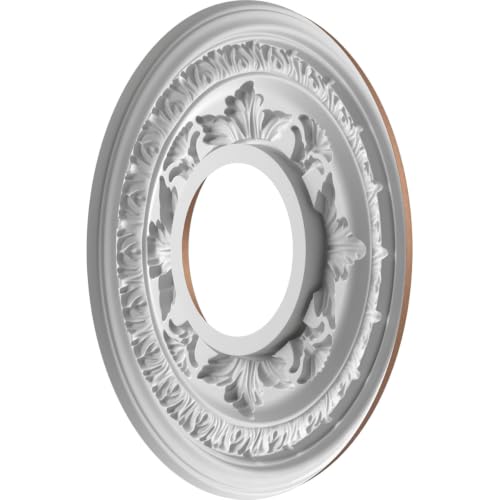 Image of Ekena Millwork 10 inchOD x 3 1 /2 inchID x 3 /4 inchP Baltimore Thermoformed PVC Ceiling Medallion (Fits Canopies up to 4 1 /4 inch), Aged Copper