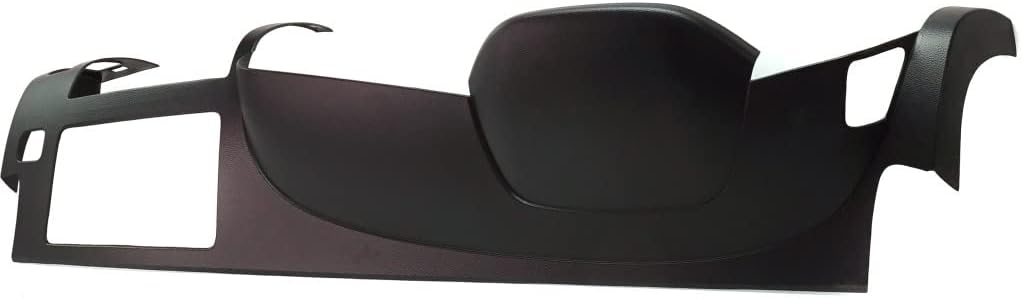 For Chevy Silverado 1500 2007-2013 Dash Cover | Half Dash | 2-Piece Design | Front Only | Molded | w/RTV Adhesive | Black | ABS Thermoplastic | Replacement For 18205BLK
