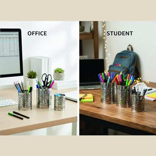 Image of FINALITY cutlery holder for kitchen accessories, Best use for spatula holder (Silver - round cutlery)