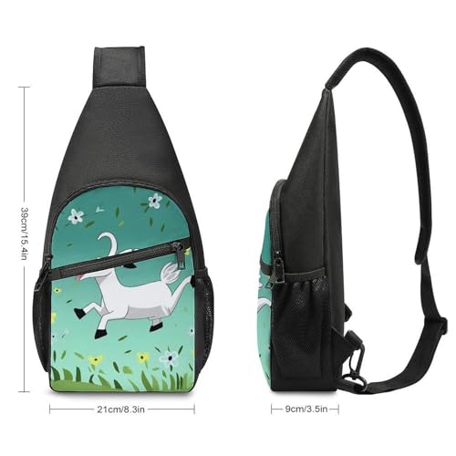 Mochila deportiva tipo bolso de cuerpo para hombre y mujer miniatura 2