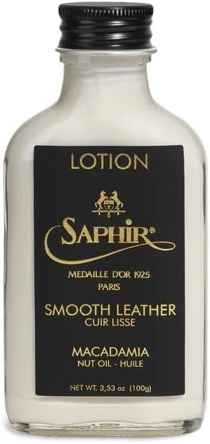 Medaille d'Or Macadamia Lotion - Gentle Cleaning, Moisturising, Nourishing and Protection for Leather Shoes and Bags