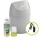Sandokan, Kit Automizer 40L Elettrico, Nebulizzatore Antizanzare Giardino Da Esterno Automatico, Disinfestazione Fai da Te con Serbatoio 40L Copertura 600mq Espandibile fino a 2000 mq. Made In Italy