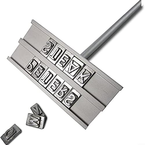 Fauhapyway Fer de marquage pour barbecue - 55 lettres interchangeables et poignée en bois résistant à la chaleur - Outil personnalisé pour steak