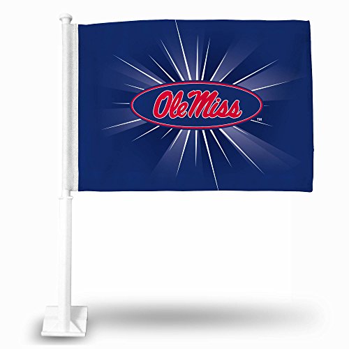 Rico Industries NCAA Mississippi Rebels - Ole Miss Primary Double Sided Car Flag - 16