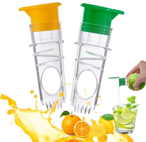 Comparison: Lemon Juicer 4 Lemon Squeezer Screw 2-Pack, Manual Citrus Juicer with Lid & Filter – BPA-Free Lime Juicer for Lemon/Orange, Easy to Use & Clean, Portable Juice Extractor for Cocktails, Drinks, Cooking & BBQ