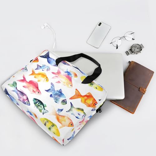 Bolsa de hombro para laptop acuarelas, maletín 13-16 pulg miniatura 5