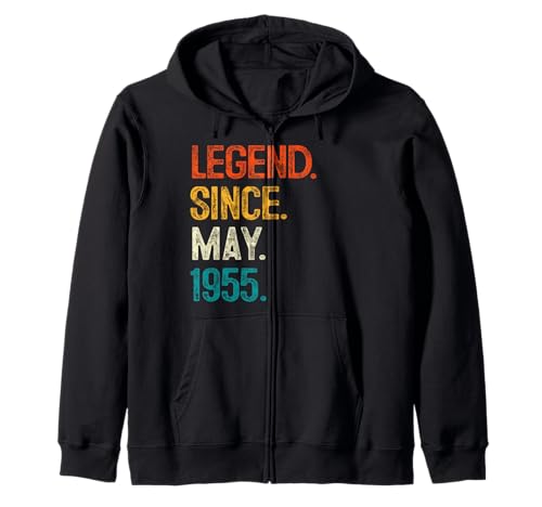 Legend Since May 1955 70th Birthday Gift 70 Years Old Sudadera con Capucha