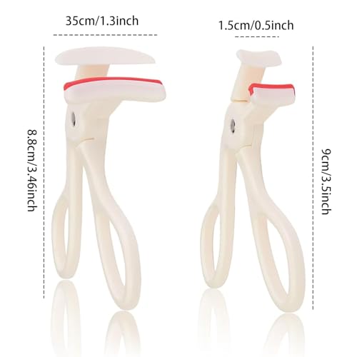 2er-Set Wimpernzangen – Profi-Breitwinkel & Teil-Curl Kombo | Präzisions-Makeup-Werkzeuge für Damen | Hochwertige Augenbrauen-Stylinghilfe