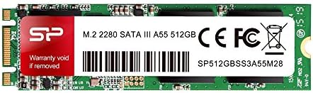 Silicon Power 512GB A55 M.2 SSD SATA III Internal Solid State Drive 2280 SU512GBSS3A55M28AC