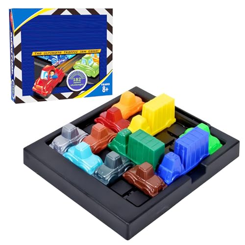Gioco di Logica Rompicapo, 182 Sfide Gioco di Traffico per Bambini dagli 8 Anni e Adulti, Gioco da Tavolo con Livelli di Difficoltà