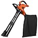 BLACK+DECKER 3-in-1 Electric Leaf Blower, Leaf Vacuum, Mulcher, 12-Amp (BV6600)
