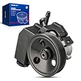KAX 20-62608 Power Steering Pump, With Pulley, With Reservoir, Fit for 2001-2004 Grand Cherokee 4.7L, 2003-2006 Viper, 2004-2006 Ram 1500 8.3L