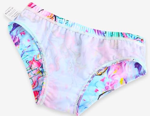 Image of TENVDA Girls Swimsuit 2-Piece Halter Tankini Set Beach Sport Bathing Suit UPF 50+ Swimwear