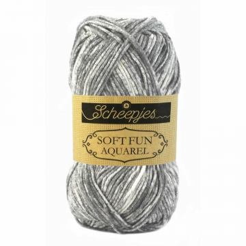 Scheepjes Softfun Aquarel 1x50g - 806 Cityscape, Grey Crochet and Knitting Yarn