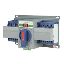 Oumefar Generator Transfer Switch 63A 4 Pole DIN-Rail 220V Automatic Change Over Switch for Power Supply Self Cast Con