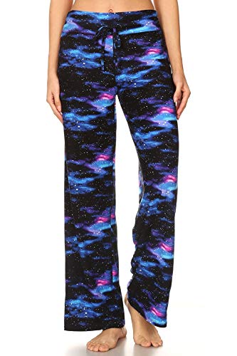 Image of Leggings Depot Women's Wide Leg Drawstring Pajama Pants for Lounge, Sleep | Soft, Breathable Poly-Span, Drawstring Waist, Comfy, Casual, Yoga, Everyday