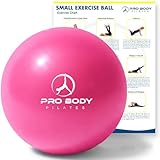 ProBody Pilates Small Exercise Ball - 9 Inch Workout Ball for Stability, Barre, Yoga, Core & Physical Therapy