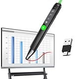 Presentation Clicker with Stylus Pen for Touch Screen Laser Pointer for Smart Board Smartboard Clicker Remote Promethean Board Pen Classroom, Wireless Presenter Remote, Android/Windows/Linux/Mac OS