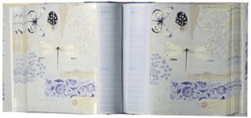 Álbum de fotos Pioneer Bella con cubiertas de tela y marco de cinta, diseño bidireccional con memo, color cielo, capacidad para 200 fotos de 4x6 pulgadas (2 por página) miniatura 2