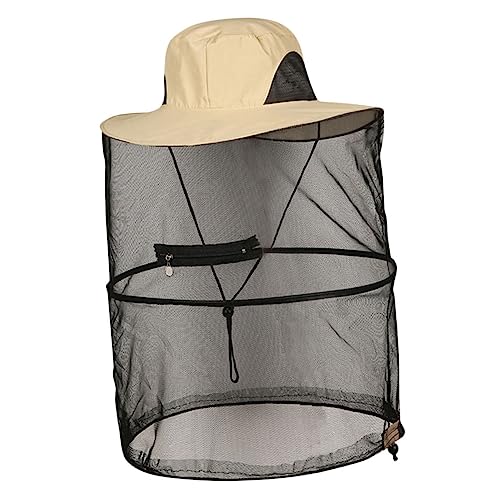 Chapeau de moustique de randonnée et pêche en tissu de pluie respirant