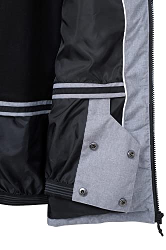 Mountain Warehouse Vulcan Mens Padded Ski Jacket - Snowproof & Breathable Coat with Padded Insulation, Detachable Hood & Snowskirt - For Winter Skiing & Winter Sports White 3XL - Image 6