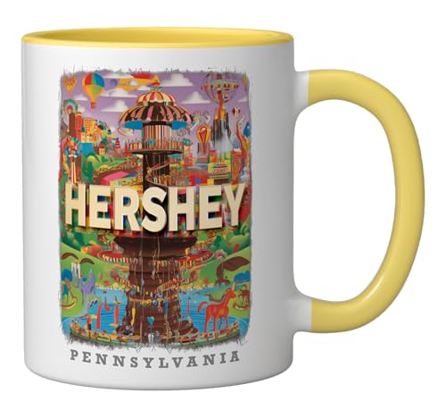 Taza cerámica Hershey Pennsylvania Chocolate Dreams 11 oz miniatura 2