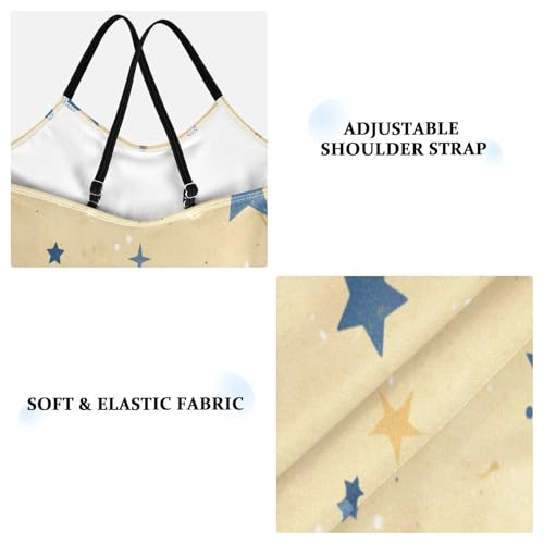 Blue-Yellow starGirl'S Swimsuit 1-Piecing Bathing Suits Girls Beach Swimwear natacion para ni?as 3t3