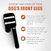 NeoAlly- Front Leg Brace for Dogs & Cats, Dog Leg Brace with Metal Spring Inserts, Dog Leg Sleeve for Carpal Support, Dog Leg Sleeve with Reflective Straps, XXS to XS, Left Leg