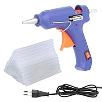 TNOMSNO Heißklebepistole, 20W Heissklebepistole mit 60 Stück Heißklebesticks 7mm x 100mm Mini Heißklebepistolen Klebepistole Set, Klebepistole für DIY, Handwerk und Schnelle Reparaturen