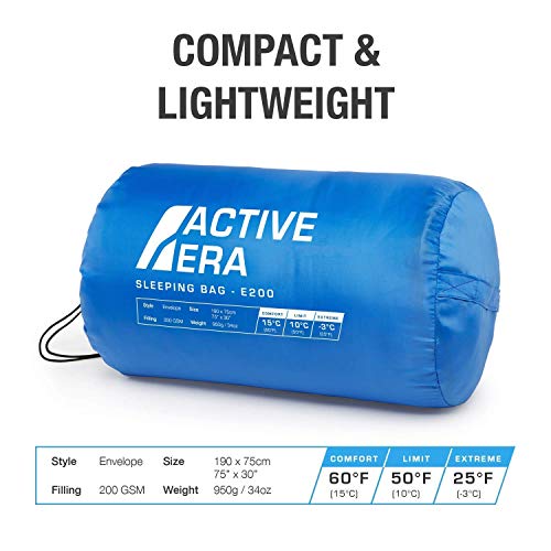 Active Era Overnight Bundle Twin Air Mattress And 3 Season Sleeping Bag - Elevated Inflatable Mattress With Built In Pump And Raised Pillow & Lightweight, Compact Sleeping Bag And Blanket #TOP6