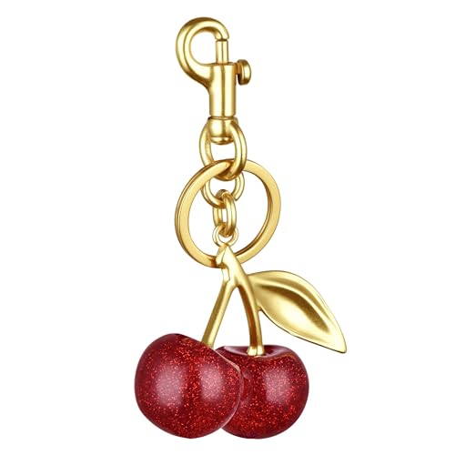 PXRPXS Cherry Keychain Cherry Bag Charms for Tote Bags...