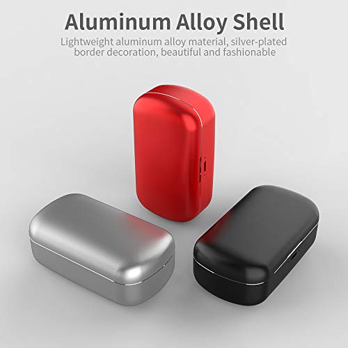 ZW-T17 sem fio BT fone de ouvido estéreo som meio intra-auricular caixa de carga de alumínio/fone de