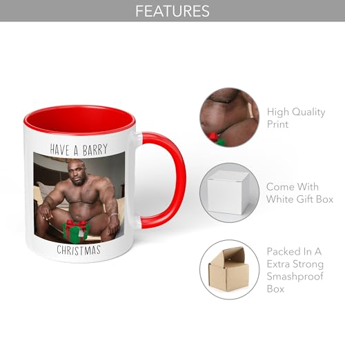 Print Maniacs Barry Wood Christmas 11oz Mug Gift Secret Santa Stocking Women Girls Her Hot Coffee Tea Xmas Present Adult Joke Funny Rude Naughty Present Mug (Red Fill) - Image 4