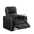 Pulaski Power Home Theatre Recliner, USB Port, Tray, Blanche by Home Meridian International