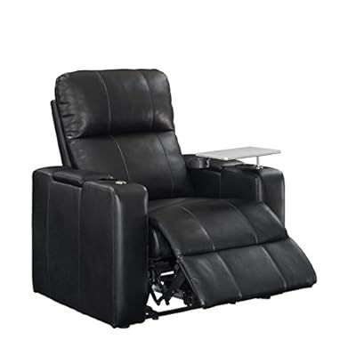 Pulaski Power Home Theatre Recliner, USB Port, Tray, Blanche by Home Meridian International