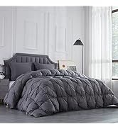 HOMBYS White Oversized King Feather and Down Comforter for Year-Round Warmth
| HOMBYS White Pinch Pleat Duvet Insert 416CStmYioL. AC SR166,182
