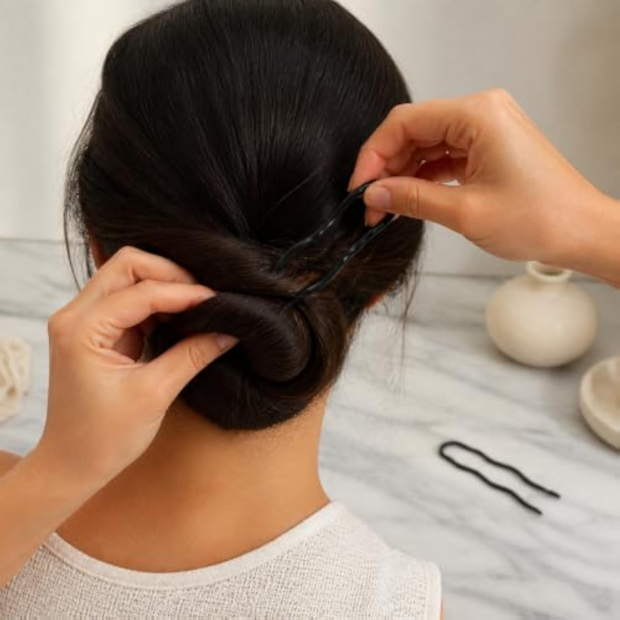 U-Shaped Hair Pins for Buns and Updos