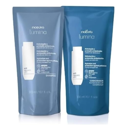 Kit Shampoo + Condicionador Lumina Hidratação e Proteção Antipoluição Refil