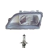 Osram Original Line H4 Halogen Scheinwerfer Frontscheinwerfer rechts H4 für Omega A inkl. OSRAM Lampen mit Stellmotor LWR