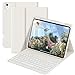 GKABXY für Hülle mit Tastatur iPad A16 11. 10. Generation 11/10,9 Zoll 2025/2022, Integrierter Stifthalter Folio-Ständerabdeckung Abnehmbare Bluetooth, Schnellzugriffstasten, QWERTZ, Weiß