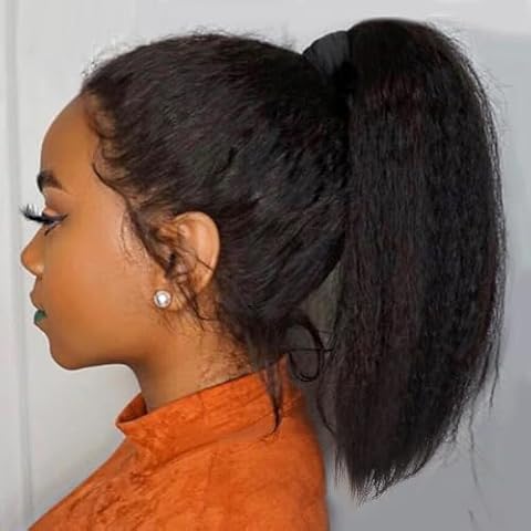 LEOSA Kinky Yaki Ponytail Extension Cover