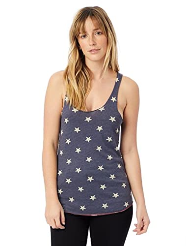 Alternative Women's Printed Meegs Racer Tank, Stars, Medium