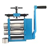 Jewelry Rolling Mill Machine - 110mm Manual Combination Rolling Mills Jewelry Roller Press Tabletting Tool for Shaping Sheet Metal|Square|Circular|Semicircle Wire Jewellery Presser