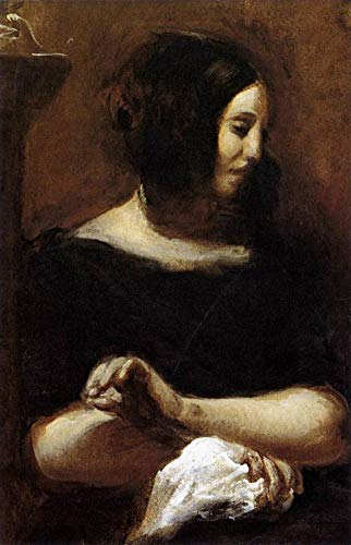 Toile George Sand Eugène Delacroix pour revivre l'esprit romantique