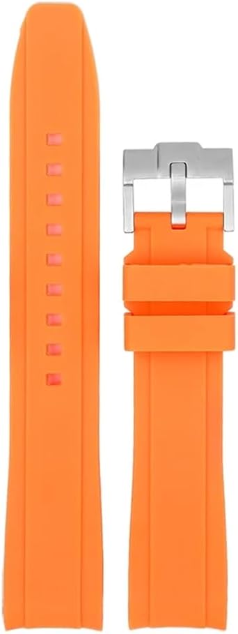 Straps for Moonswatch Watch,Curved No Gap Rubber Strap Compatible with Swatch X Blancpain Moonswatch Speedmaster 22mm Watch,Swatch Watch Replacement Band Men Women