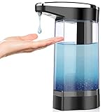 Automatic Touchless Soap Dispenser - Hand Free Soap Dispenser 7-Level Adjustable, Automatic Liquid Soap Dispenser with Sensor, Dish Soap Dispenser for Kitchen or Bathroom, 17oz /500ml