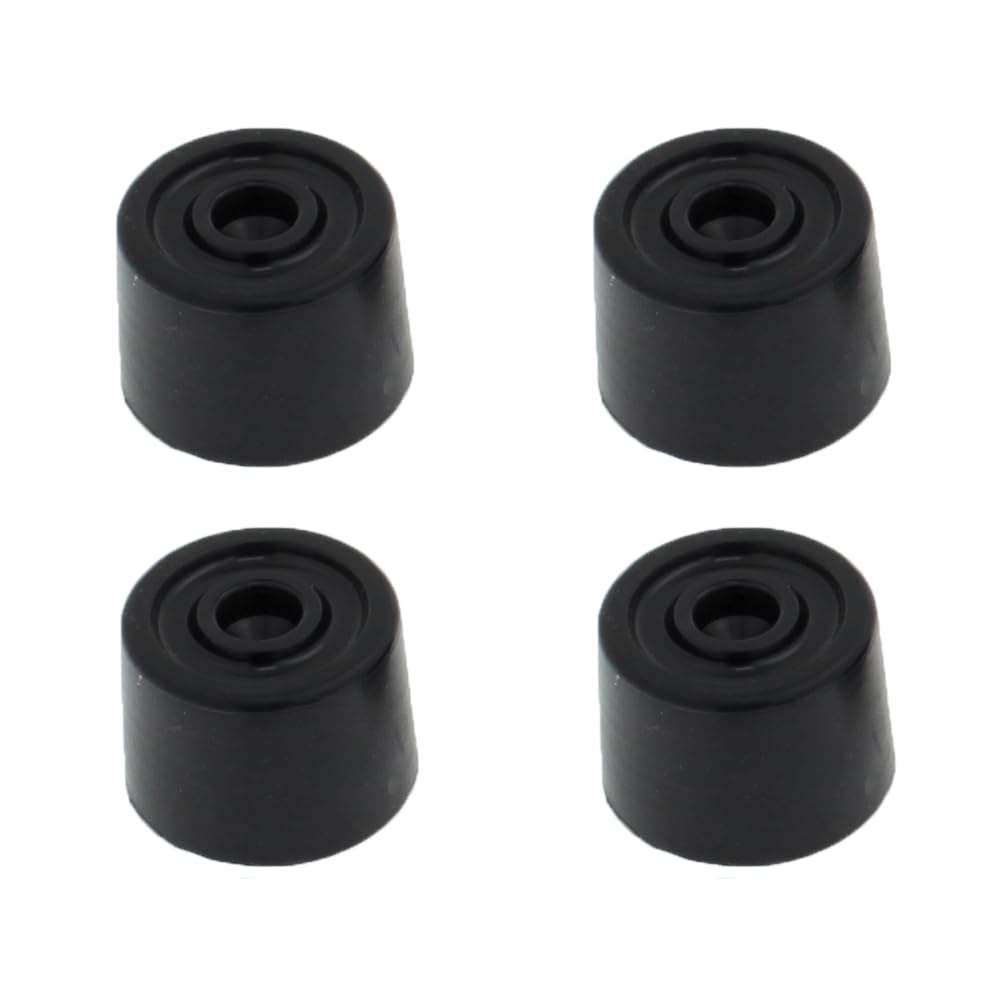 Lifeswonderful - 4pcs Silicone Rubber Door Stops or Screw-On Feet, Buffers, Stoppers - 35mm Diameter - Black - Image 2