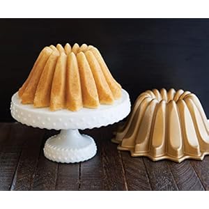 Nordic Ware Lotus Bundt Pan Gold 5 Cup Capacity