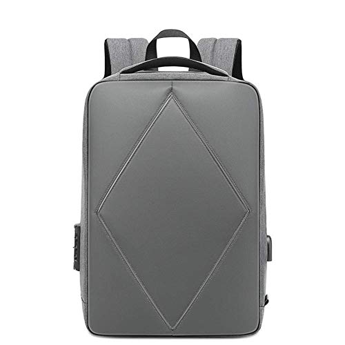 YTBLF Mochila antirrobo de Negocios para Hombres, diseño de Apertura y Cierre de 180 Grados, sostiene una computadora portátil de 15.6 Pulgadas, diseño Fluorescente, línea Nocturna Segura,C