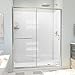 DreamLine Infinity-Z 32 in. D x 60 in. W x 78 3/4 in. H Sliding Shower Door, Base, and Wall Kit